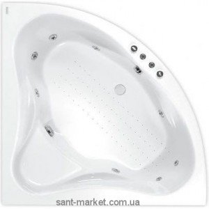 Ванна акрилова кутова PoolSpa колекція Francja 140х140х64 PWS3210ZN000000 + ніжки