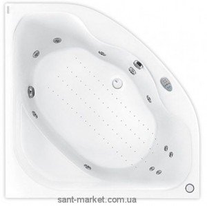 Ванна с гидро и аэромассажем PoolSpa Klio Sym 140х140х63 PHS3610BG2C0824 система BG2 plus