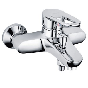 Змішувач одинважільний для ванни мс коротким зливом Ferro колекція Napoli хром BRN1