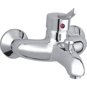 Змішувач одинважільний для ванни з коротким виливом Ferro колекція Werona хром BTW1