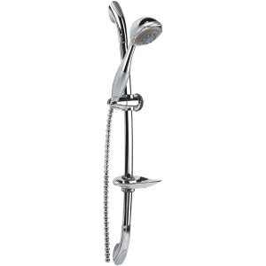 Душовий гарнітур зі штангою Ferro колекція Avo з мильницею хром N53