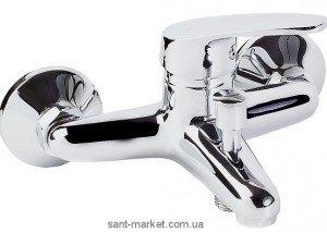 Змішувач одинважільний для ванни з коротким виливом Ferro колекція Smile хром BSM11