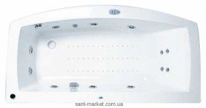 Ванна акриловая прямоугольная PoolSpa коллекция Quarzo 180х190х61 PWPJ410ZS000000