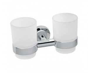 Ferro Torrente держатель склянки двойн. хром / сатин B04