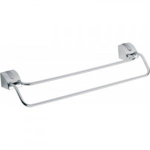 Ferro Cascata Тримач рушників подвійний хром / сатін.45см.E08