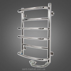 Електричний полотенцесушитель Laris Євромікс П6 Е 480х600х35 драбинка хром 73207026