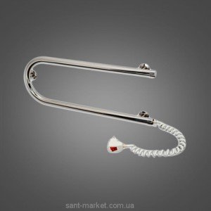 Електричний полотенцесушитель Laris Змійовик 25 РС1 Е 500х225х35 U-образний хром 73207152