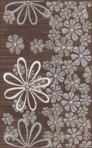 декор Церсаніт Ейфорія Квітка 3 25x35 Браун