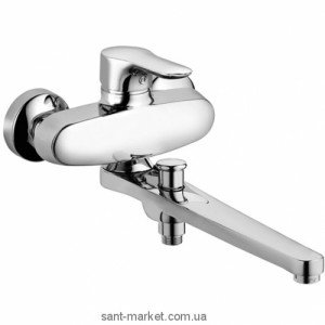 Змішувач одинважільний для ванни з довгим виливом Kludi колекція Objekta хром 324910575