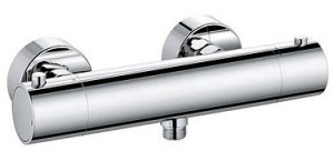 Смеситель для душа настенный двухвентильный с термостатом Kludi коллекция Objekta хром 352000538