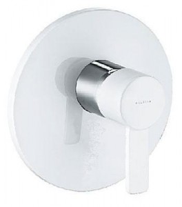 Змішувач для душа вбудовується Kludi колекція Zenta білий / хром 386559175