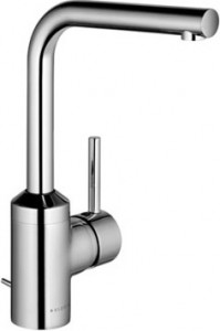 Змішувач для раковини одноважеля з донним клапаном високий Kludi колекція Bozz хром 382940576