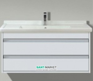 Тумба под раковину DURAVIT Ketho подвесная 100х45.5х48 белый матовый 6648-18