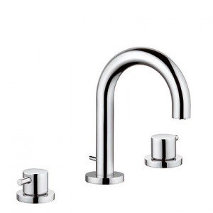 Змішувач для раковини Двохважеля прихований з донним клапаном Kludi колекція Bozz хром 383910576