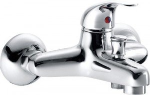 Змішувач одинважільний для ванни з коротким виливом KFA колекція Baryt хром 554-010-00