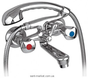 Змішувач двохвентильний для ванни з душем KFA колекція Ceramik хром 334-115-00