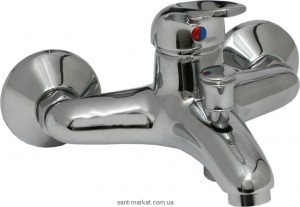 Змішувач одинважільний для ванни з коротким виливом KFA колекція Ferryt Bath Mixer хром 544-550-00