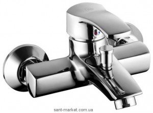 Смеситель однорычажный для ванны с коротким изливом KFA коллекция Kwarc хром 4204-010-00