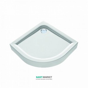 Душовий піддон акриловий чверть кола Kolo FIRST 80х80х16.5 білий XBN1680000