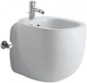 Біде підлогове Keramag колекція 500 by Antonio Citterio 51х36х43 з переливом 232100