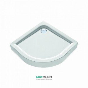 Душевой поддон акриловый четверть круга Kolo FIRST 80х80х16.5 белый XBN1680000