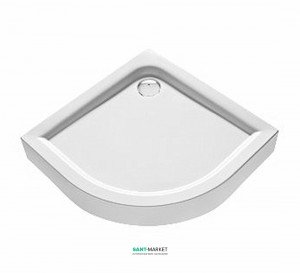 Душевой поддон акриловый четверть круга Kolo FIRST  90х90х16.5 белый XBN1690000