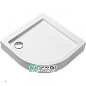 Душевой поддон акриловый четверть круга Kolo SIMPLO 80х80х17 белый XBN0680000