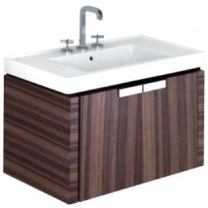 Тумба под раковину Keramag Era подвесная 87х54.5х51 розовое дерево 808190