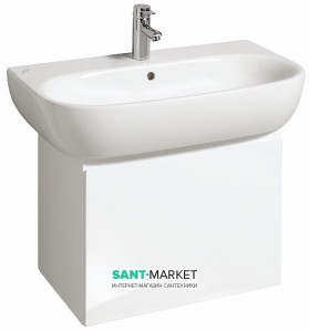 Тумба под раковину Keramag 4U подвесная 40х38.8х46.5 белый матовый 804140