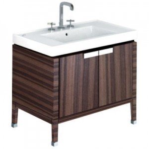 Тумба под раковину Keramag Era напольная 87х54.5х51 розовое дерево 808195