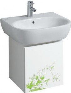 Тумба под раковину Keramag 4U подвесная 40х38.8х46.5 зеленый мотив 804143