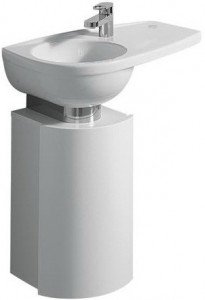 Тумба под раковину Keramag Joly правая подвесная 24х29.5х48 белый 800050