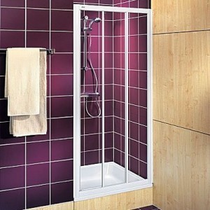 Душові двері в нішу Kolo AKORD скляна розсувна 90х185 RDRS90202000