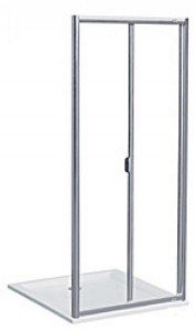 Душевая дверь в нишу Kolo AKORD bifold стеклянная распашная складывающаяся 80х185 RDRB80222005
