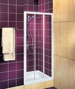 Душові двері в нішу Kolo AKORD скляна розсувна 120х185 RDRS12202000