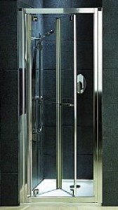 Душові двері в нішу Kolo GEO 6 Bifold скляна орні складається 90х190 GDRB90R22003