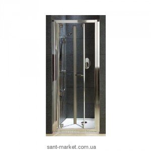 Душові двері в нішу Kolo GEO 6 Bifold скляна орні складається 80х190 GDRB80205003