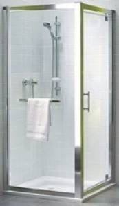 Kolo GEO 6 бокова стінка 90 см загартоване скло срібний блиск Reflex GSKS90R22003