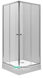Душова кабіна Kolo FIRST 80х80х190 середній піддон ZKDK80222003Z1