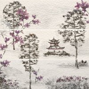 APE Luna DEC SET (3) AKITA PURPURA декор3 Плитка настінна 204215