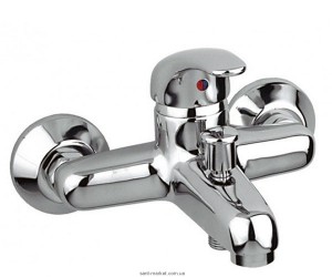 Смеситель однорычажный для ванны с коротким изливом KFA коллекция Nefryt хром 504-010-00