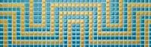 Aparici Плитка ONE BLUE DEC GOLD 145900