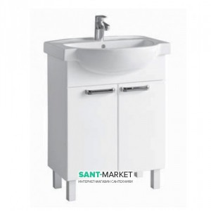 Тумба под раковину Kolo Freja напольная 60х32х67 белый глянец 89359-000