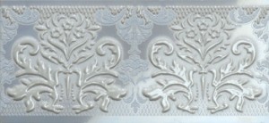 Impronta ONICE AZURRO DAMASCO LIST фриз Плитка настенная 187183