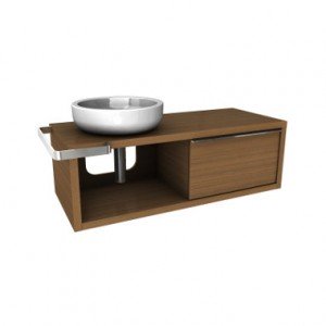 Тумба під раковину Kolo Ego ліва підвісна 127х57х40 тик 89226000