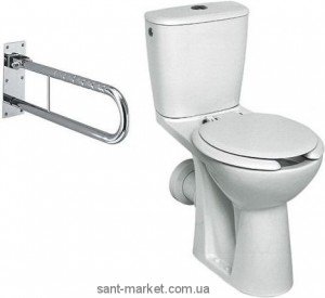 Унітаз підлоговий компакт Kolo колекція Nova Top + Поручні 69210000 для інвалідів