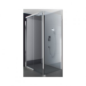 Kolo S600 боковая стенка 80 см  закаленное стекло  серебряный блеск JSKX80222003