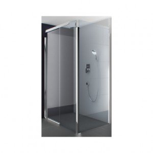 Kolo S600 бокова стінка 80 см загартоване скло срібний блиск JSKX80222003