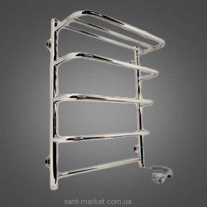 Електричний полотенцесушитель Laris Стандарт П5 Е з полицею 500x660х35 драбинка хром 71207610