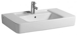 Раковина для ванной подвесная умывальник-столешница Keramag коллекция Renova Nr.1 Plan белая 122185